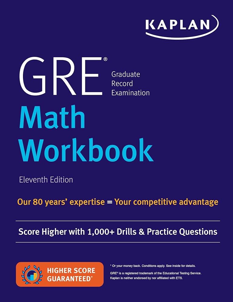 GRE Math Workbook: Score Higher with 1,000+ Drills